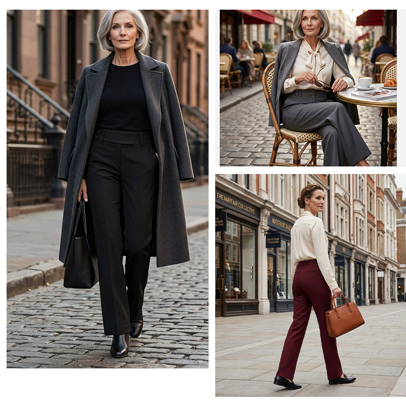Pantalones de traje elegantes para mujer