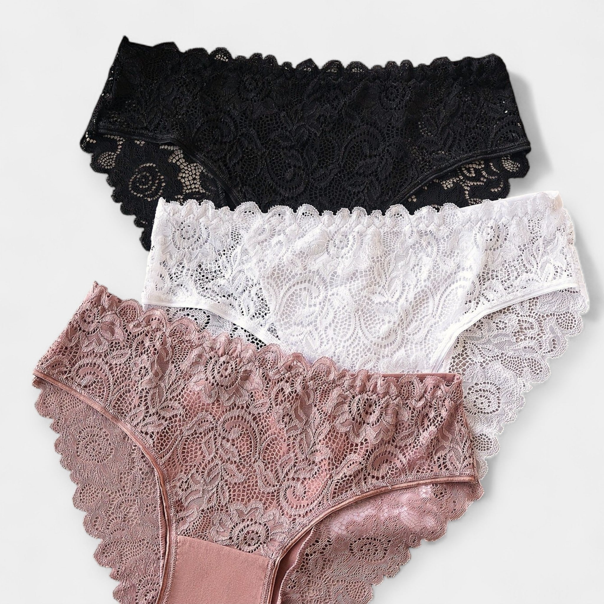 Pack de 3 Slip de Encaje