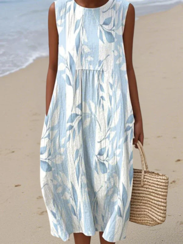 Joy™ Vestido Midi Hojas