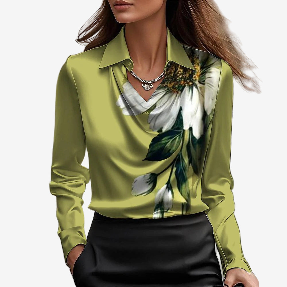 Blusa Elira™ con Cuello Alto