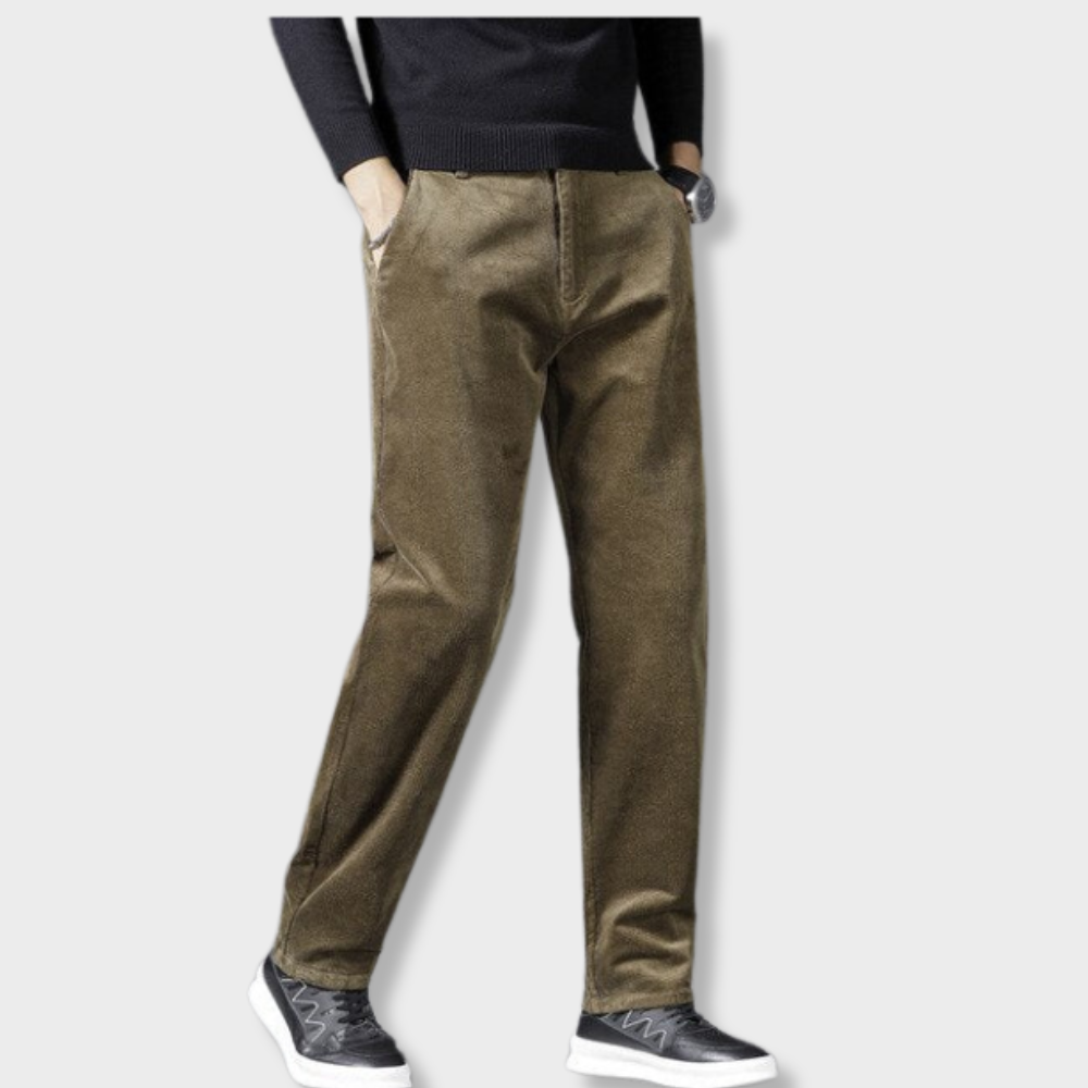 Pantalones de Corduroy de Altura Media