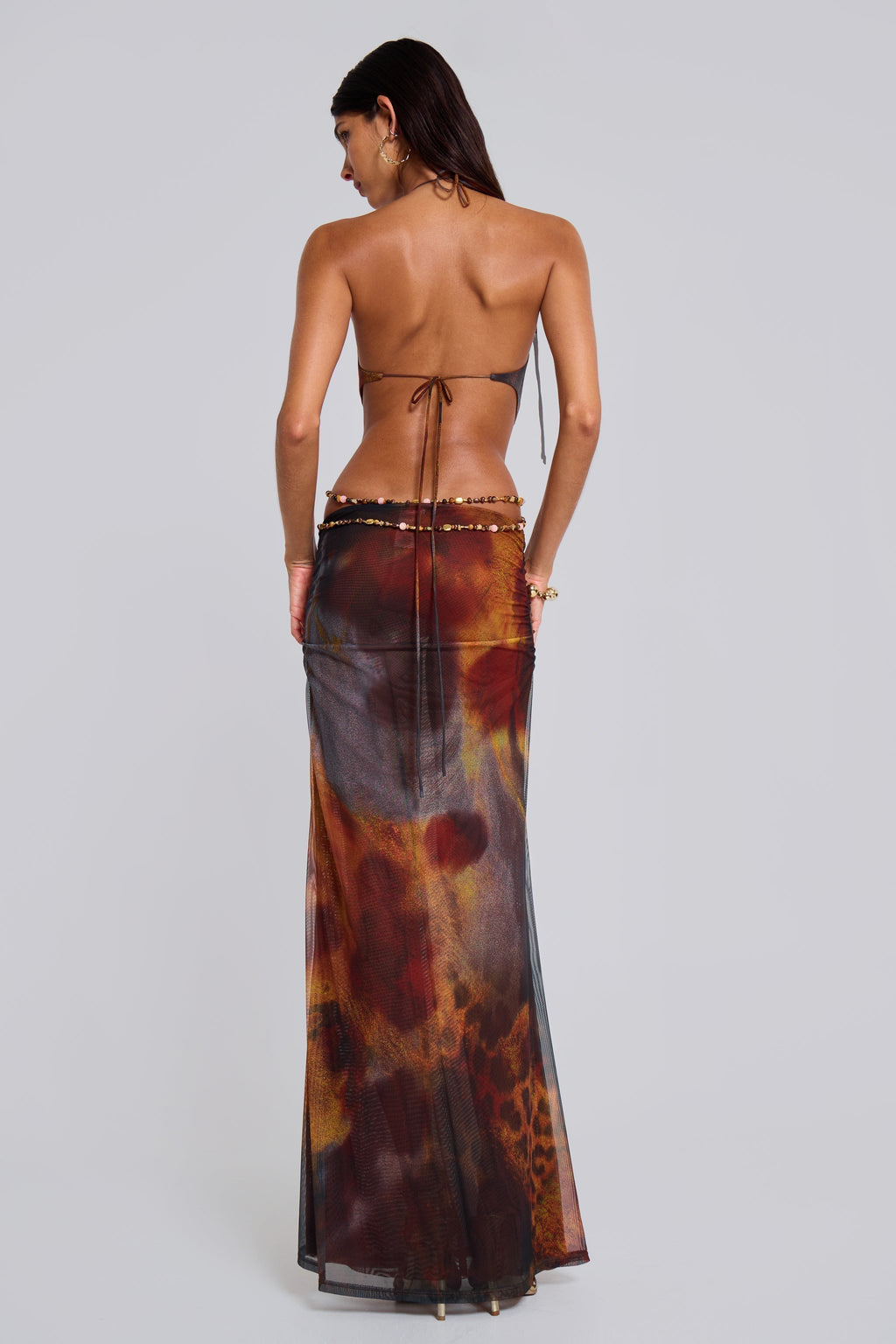 Vestido Maxi Jungle Whiskey