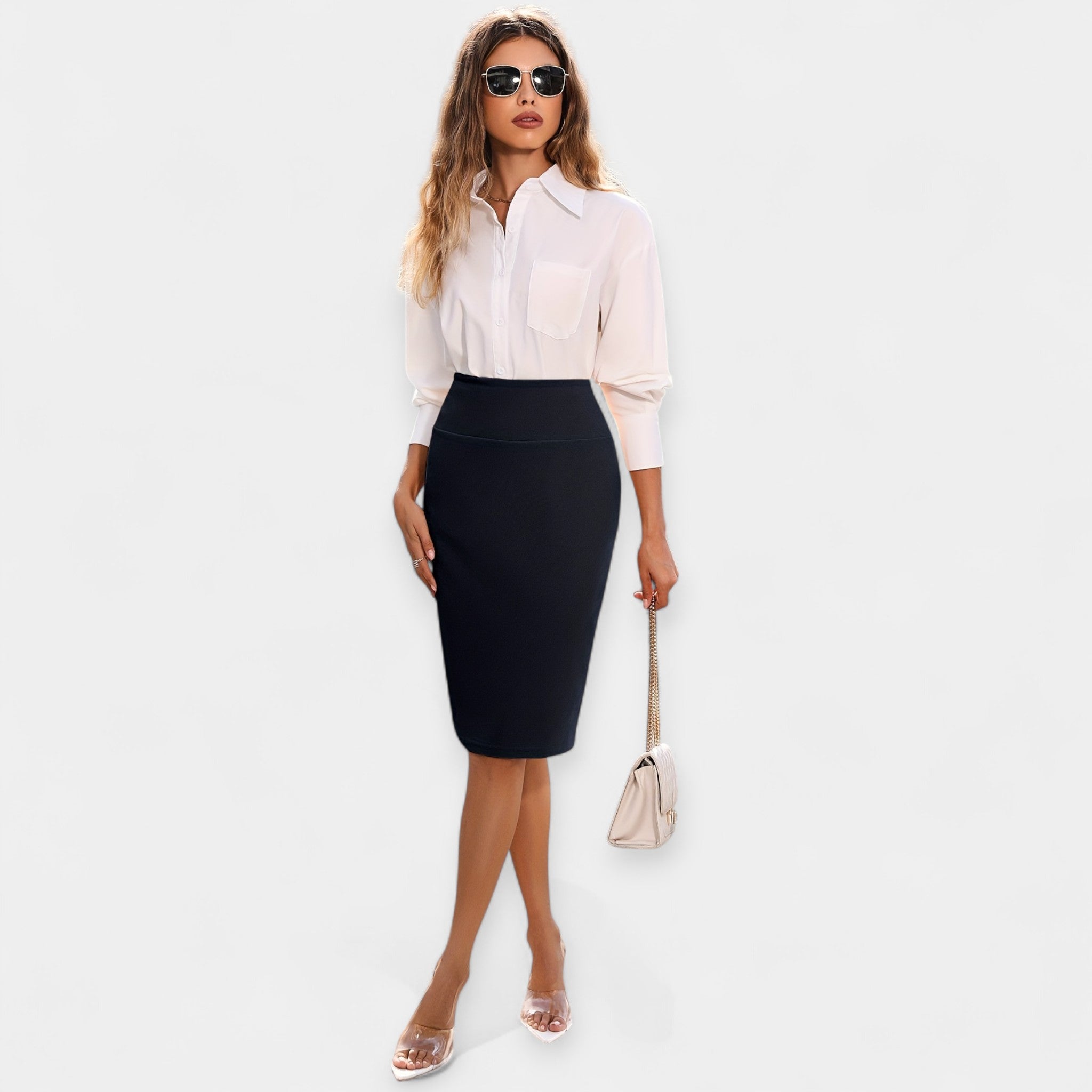 Falda Midi Práctica y Elegante