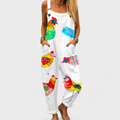 Confortable Salopette con Estampado