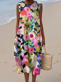 Ava™ Vestido Midi Floral