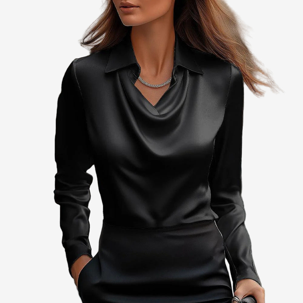 Blusa Elira™ con Cuello Alto