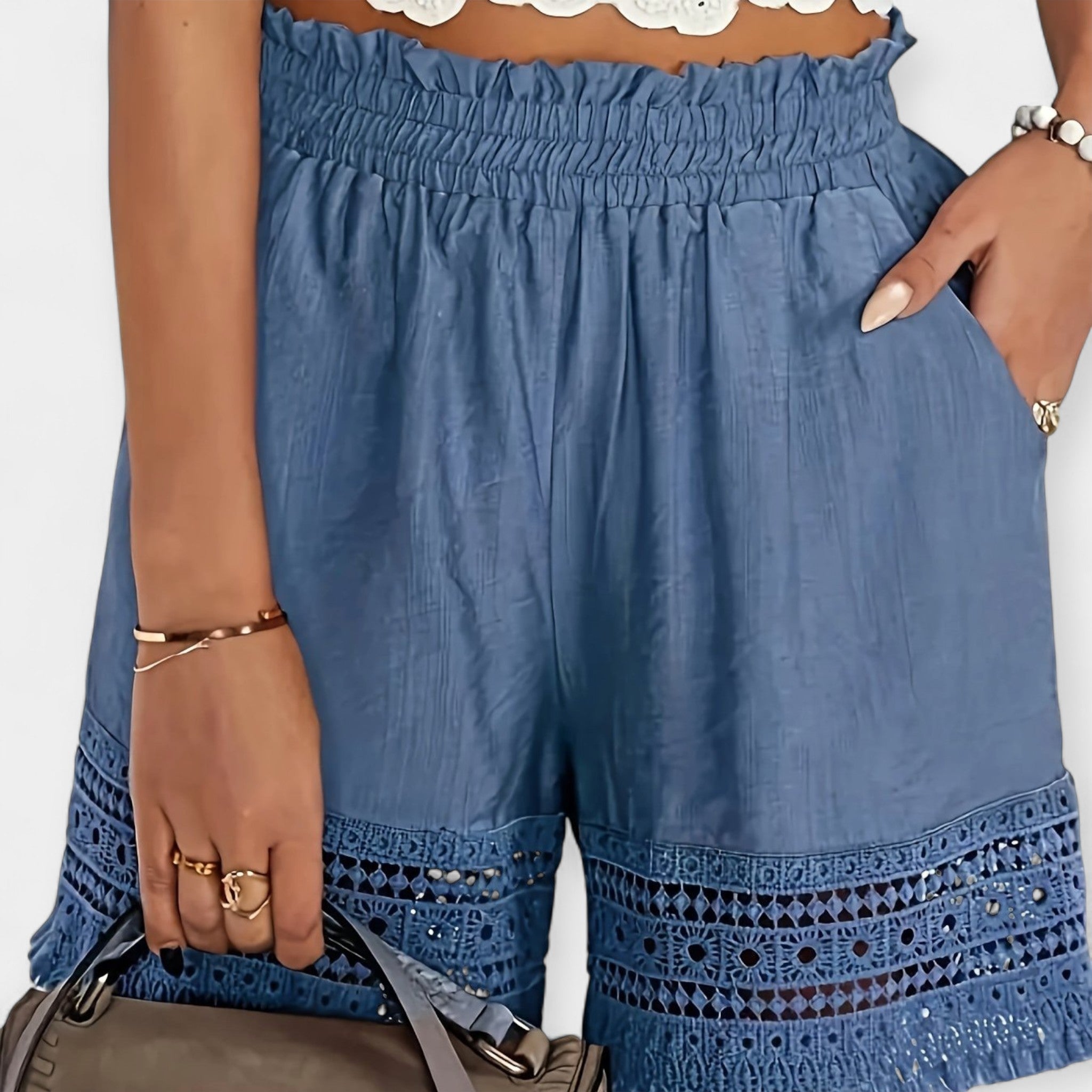 Shorts de Encaje de Verano