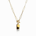 Collar de Oro con Cierre Rectangular