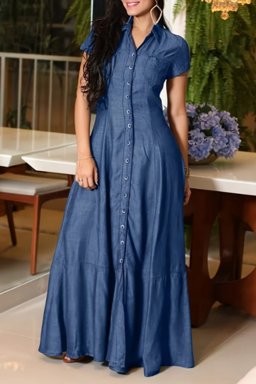 Mandy | Vestido Largo de Denim