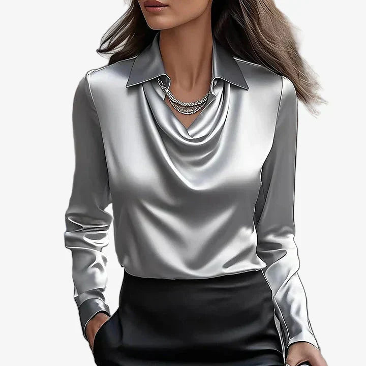 Blusa Elira™ con Cuello Alto