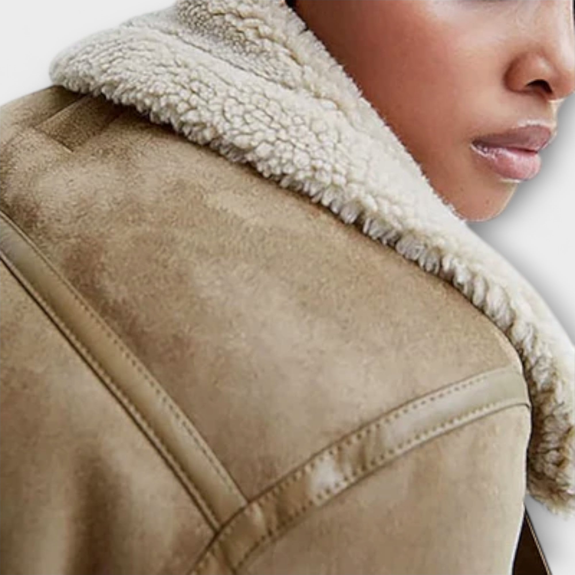 Chaqueta Piloto Aurora de Shearling
