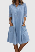 Vestido vaquero que realza la figura