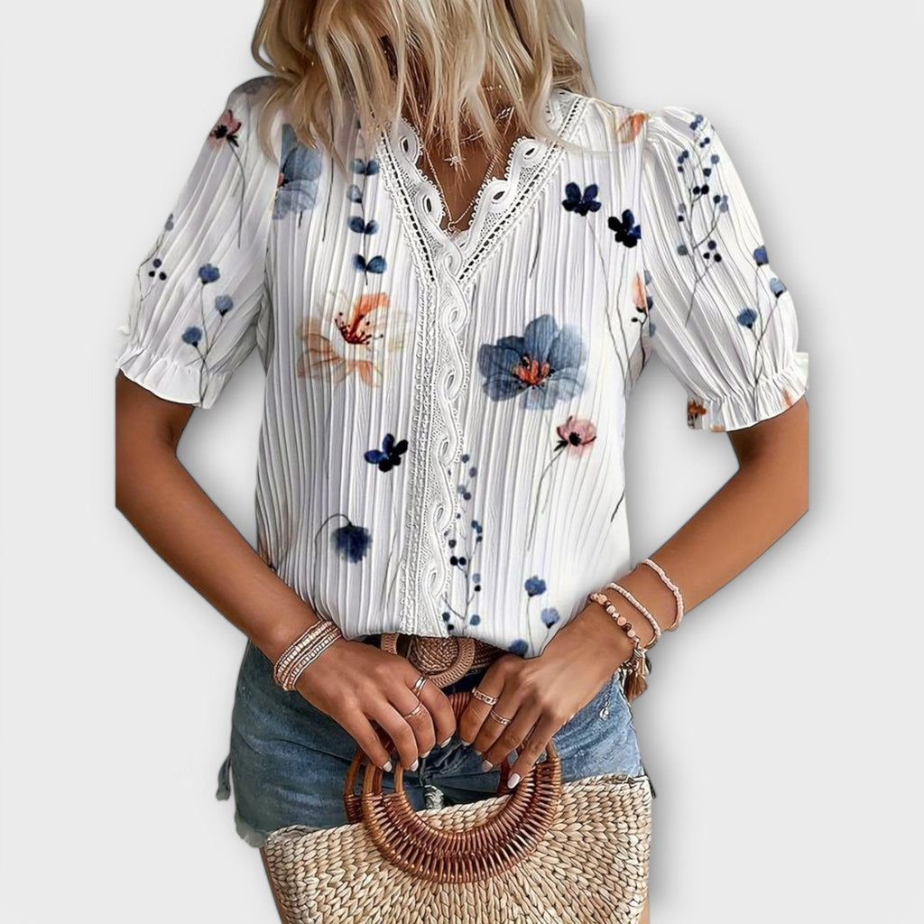 Emily - Elegante Blusa de V-hals