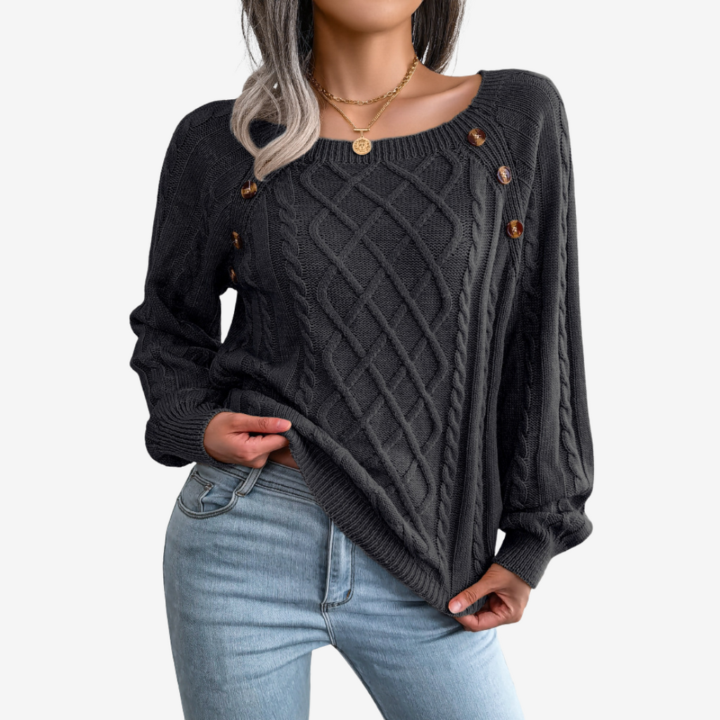 Meli™ Suéter con Detalle de Botones