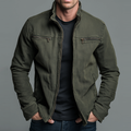 Chaqueta vintage de algodón con cremallera