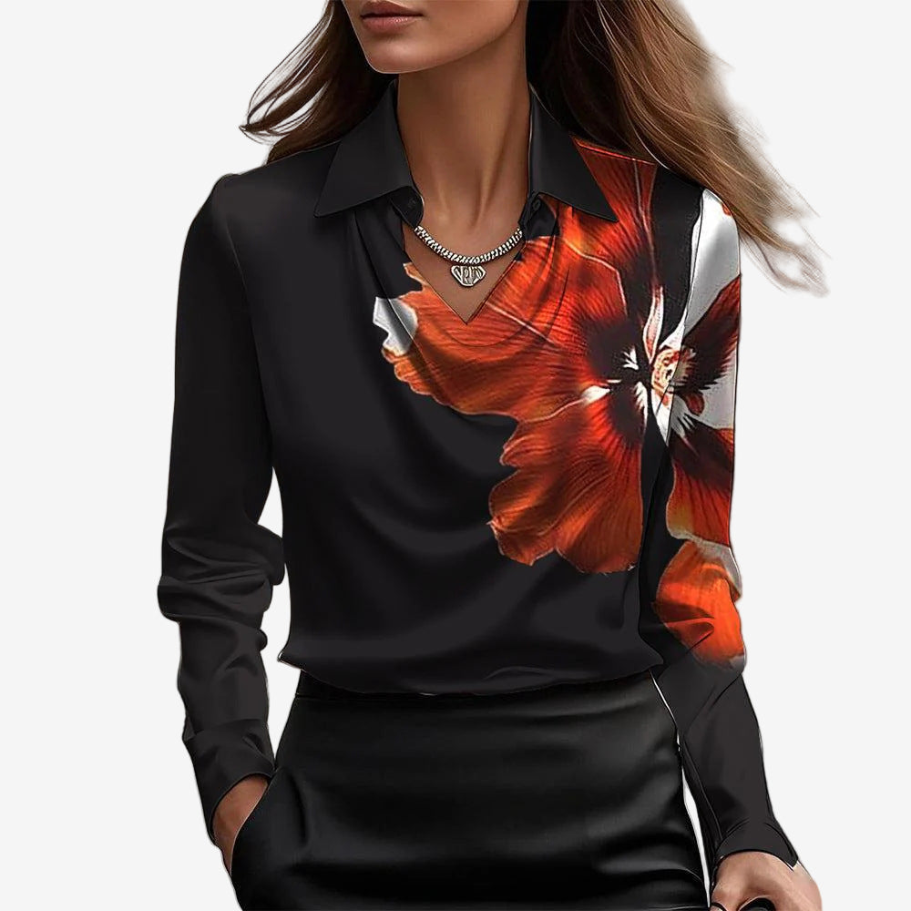 Blusa Elira™ con Cuello Alto