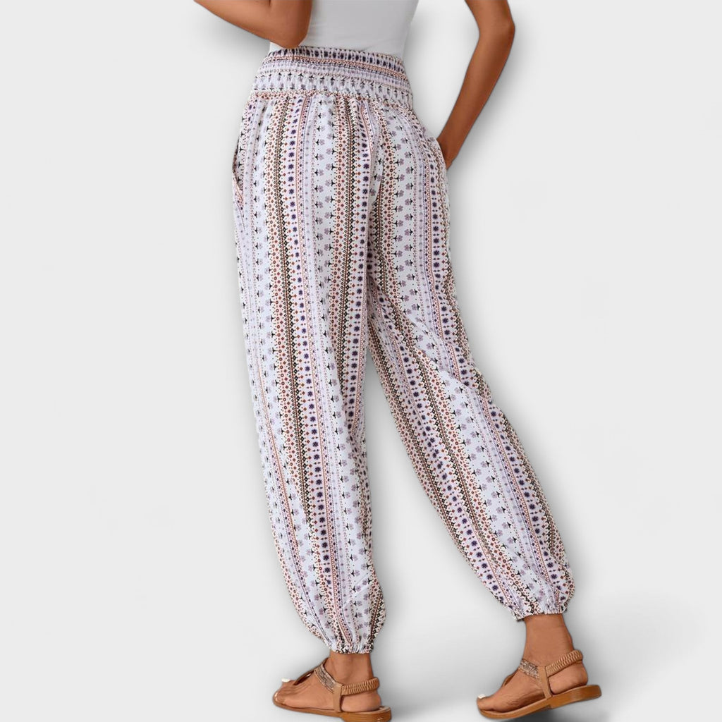 Pantalón con Estampado Étnico