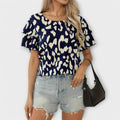 Evelyn - Camiseta Casual con Cuello Redondo