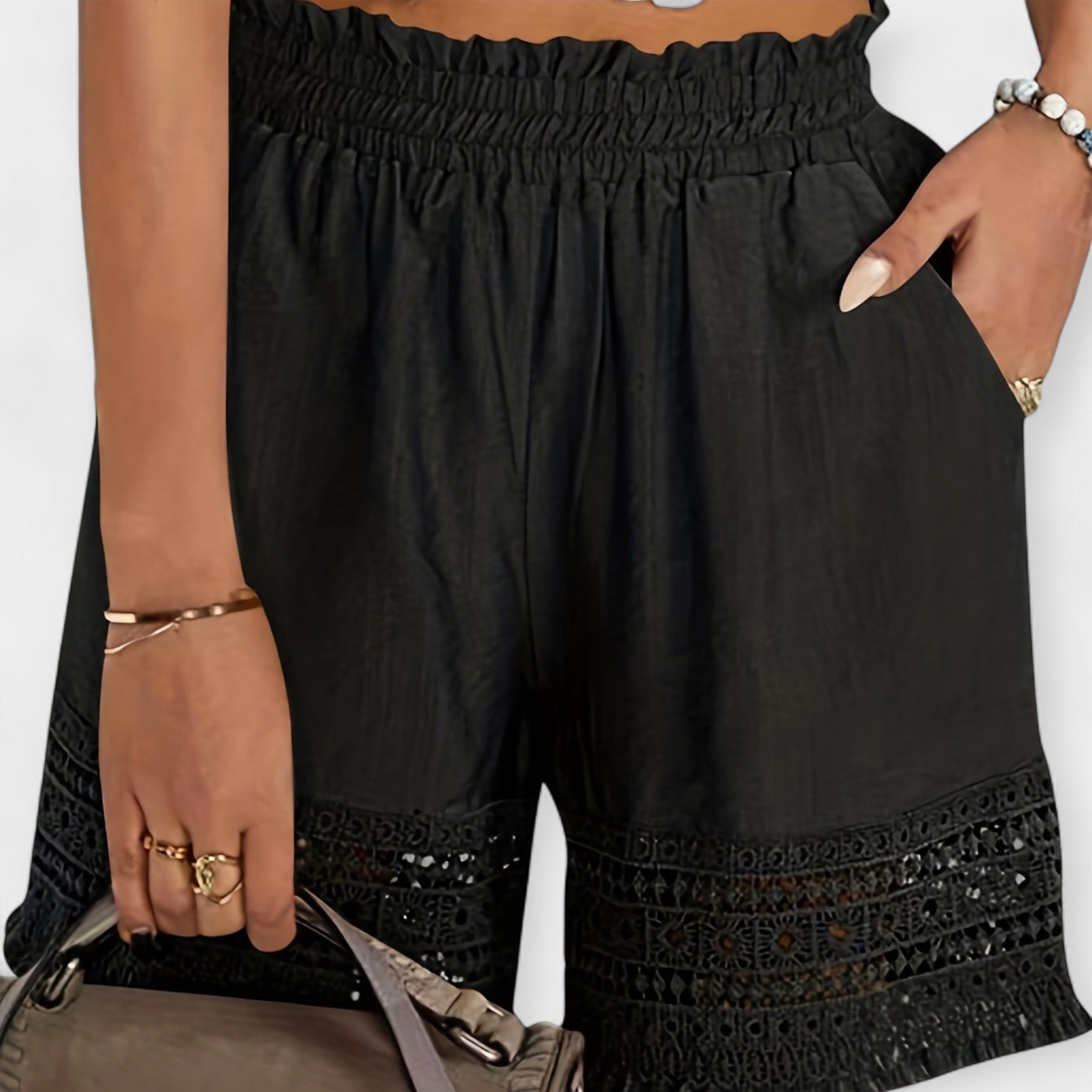 Shorts de Encaje de Verano