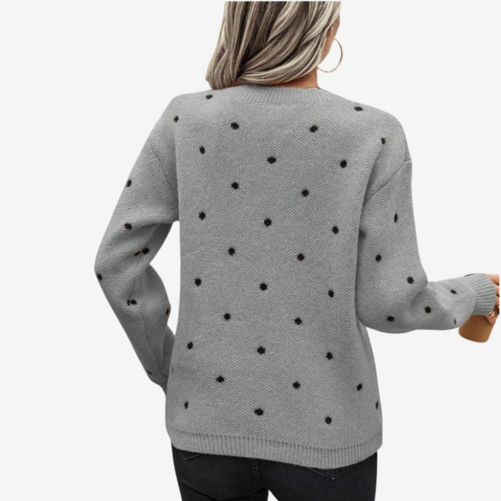 Aveline™ Suéter Elegante de Lunares