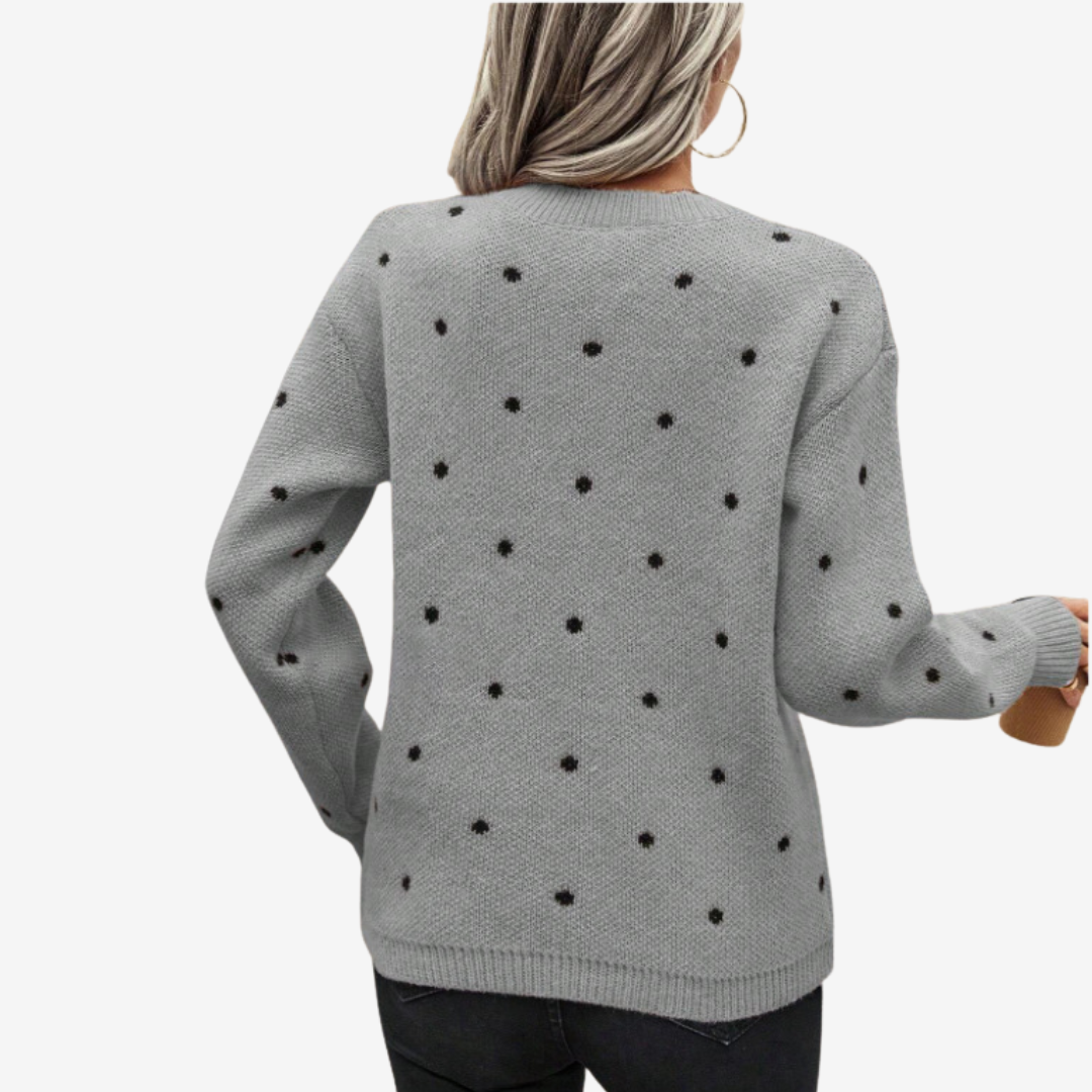 Aveline™ Suéter Elegante de Lunares