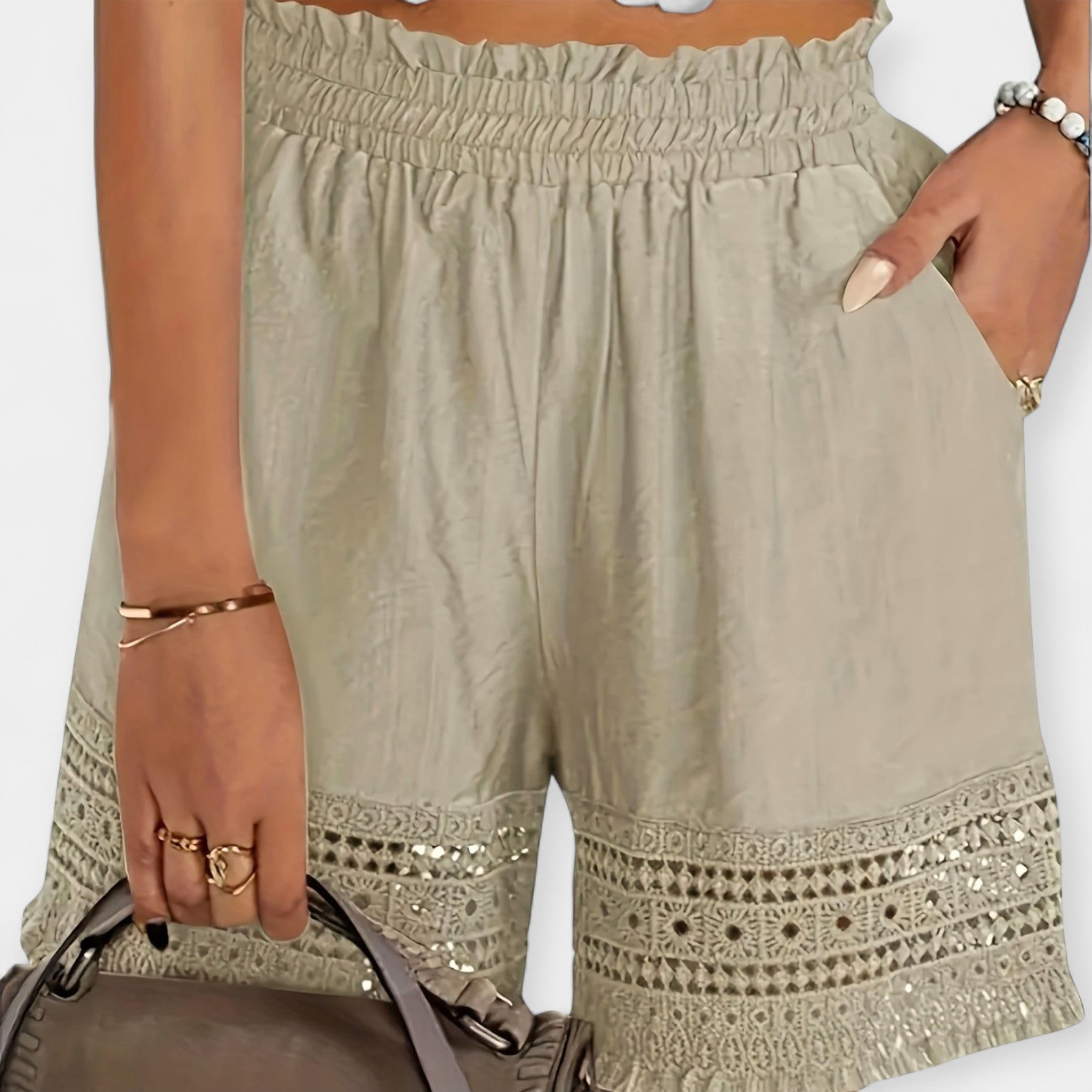 Shorts de Encaje de Verano