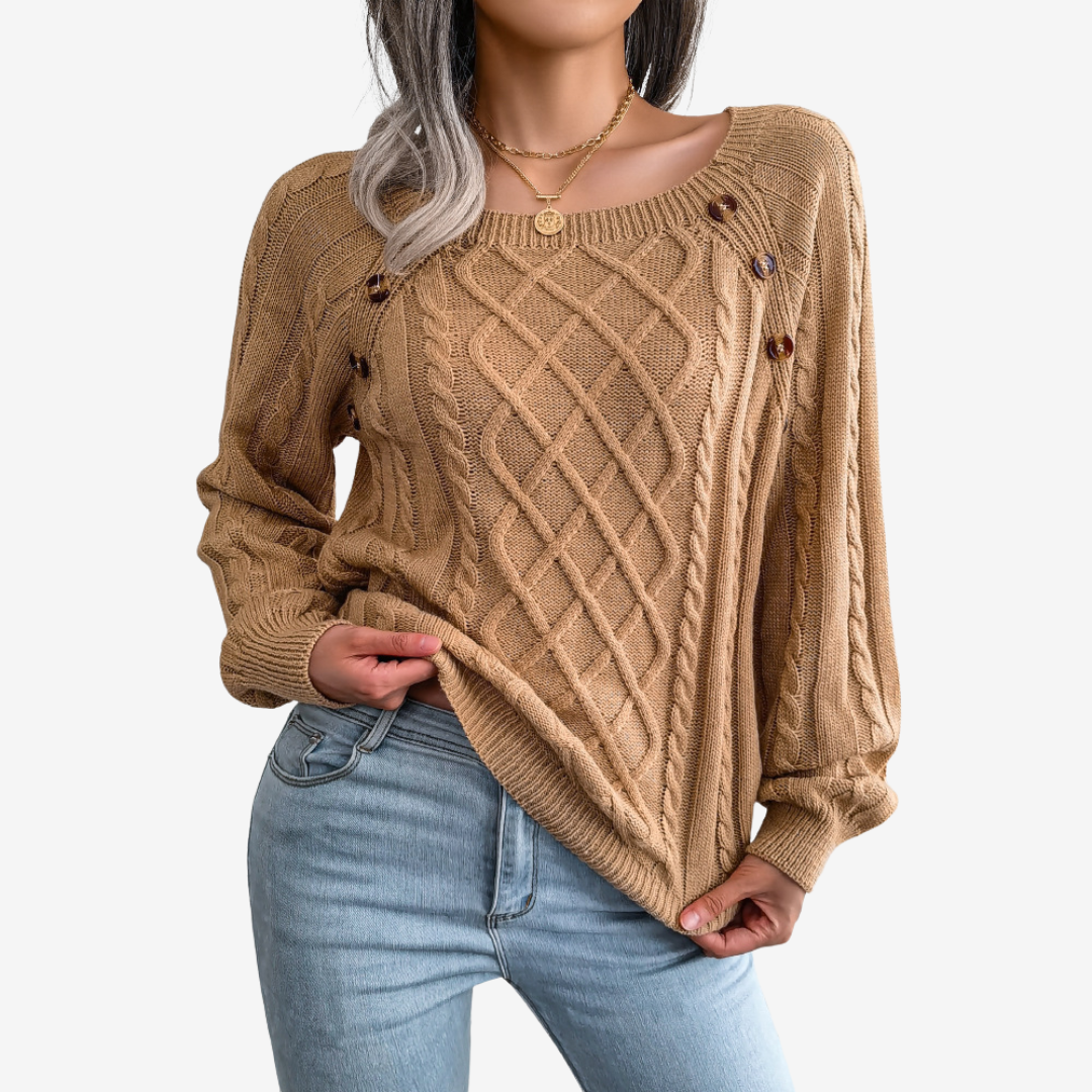 Meli™ Suéter con Detalle de Botones