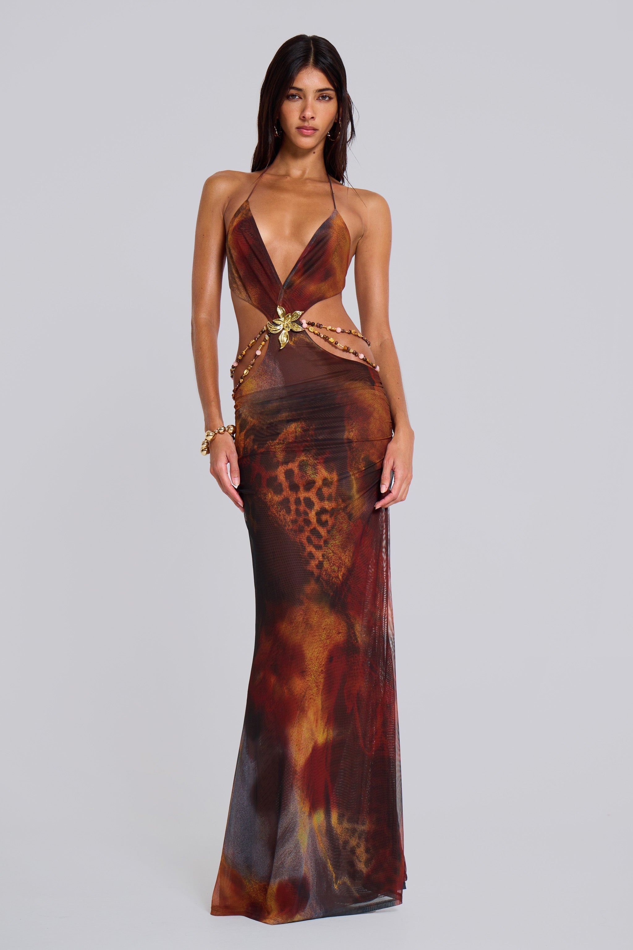 Vestido Maxi Jungle Whiskey