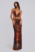 Vestido Maxi Jungle Whiskey