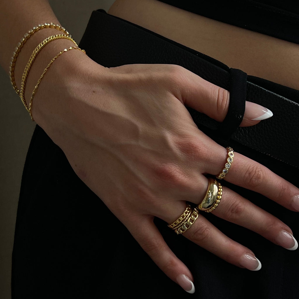 Anillo de Cadena Moderno
