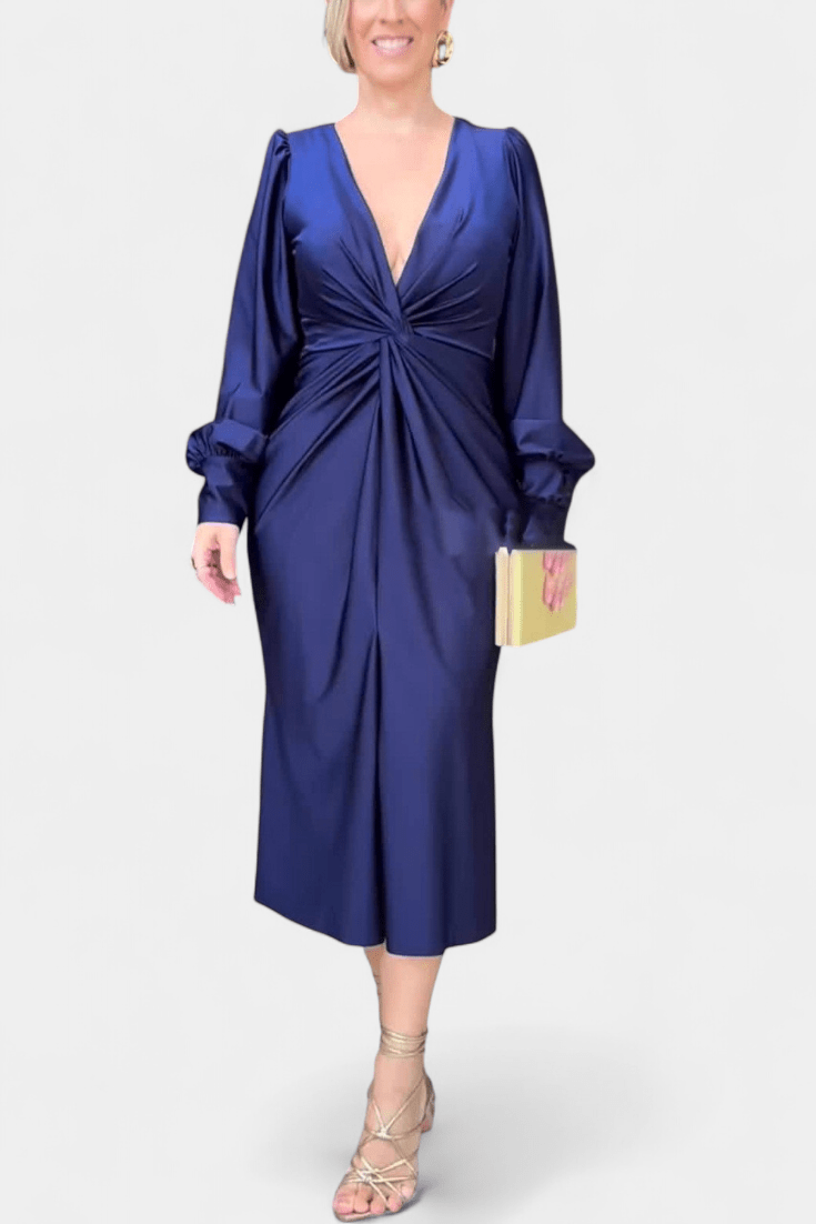 Bodil | Vestido V-Cuello Atemporal