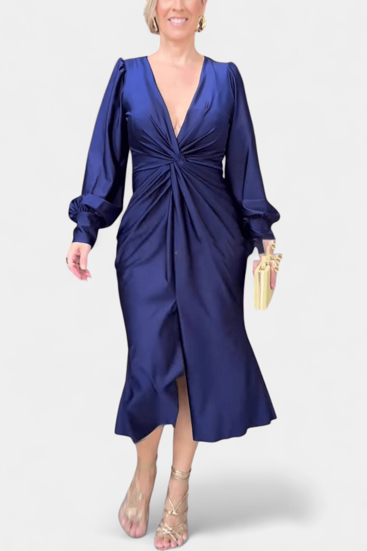 Bodil | Vestido V-Cuello Atemporal