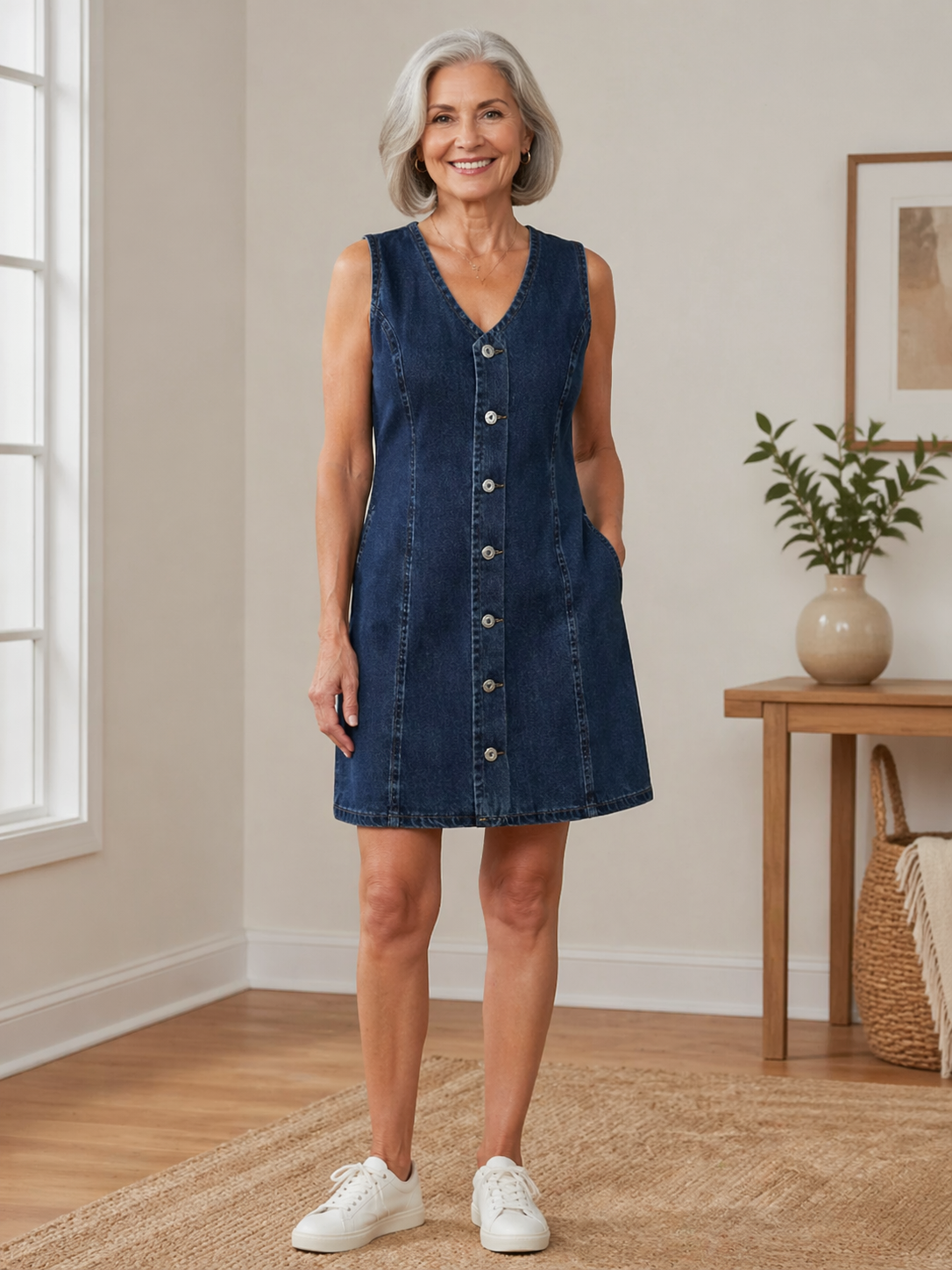 Lila | Vestido Mini de Denim