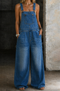 Harper | Mono de denim con cintura elástica