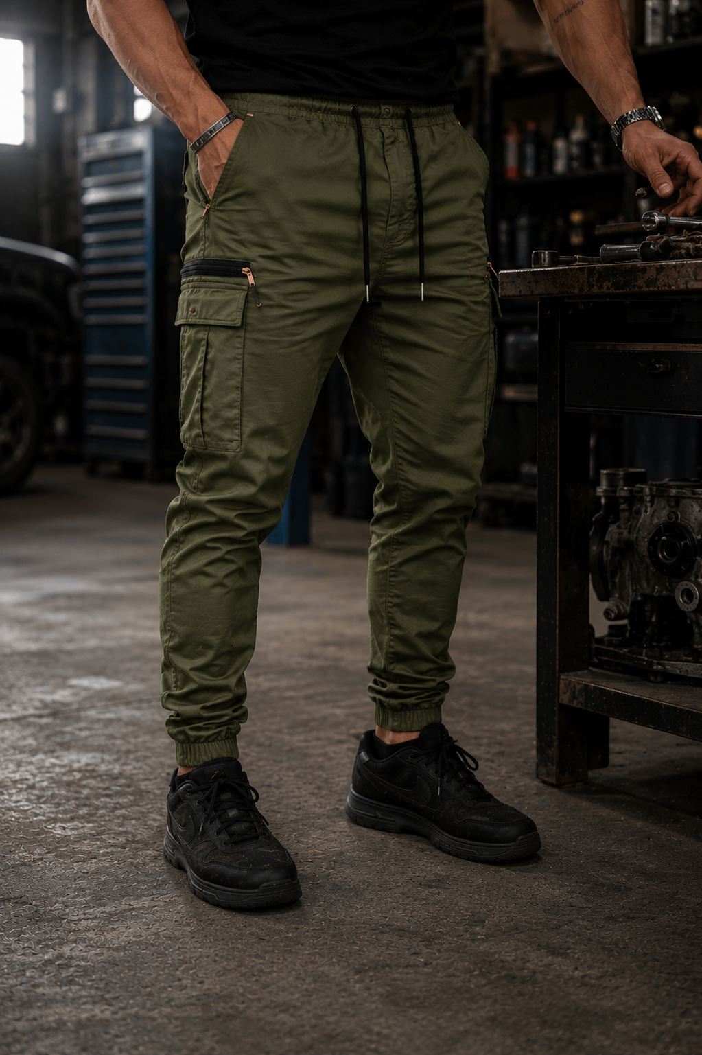 Pantalón Jogger Cargo Stretch para Hombres