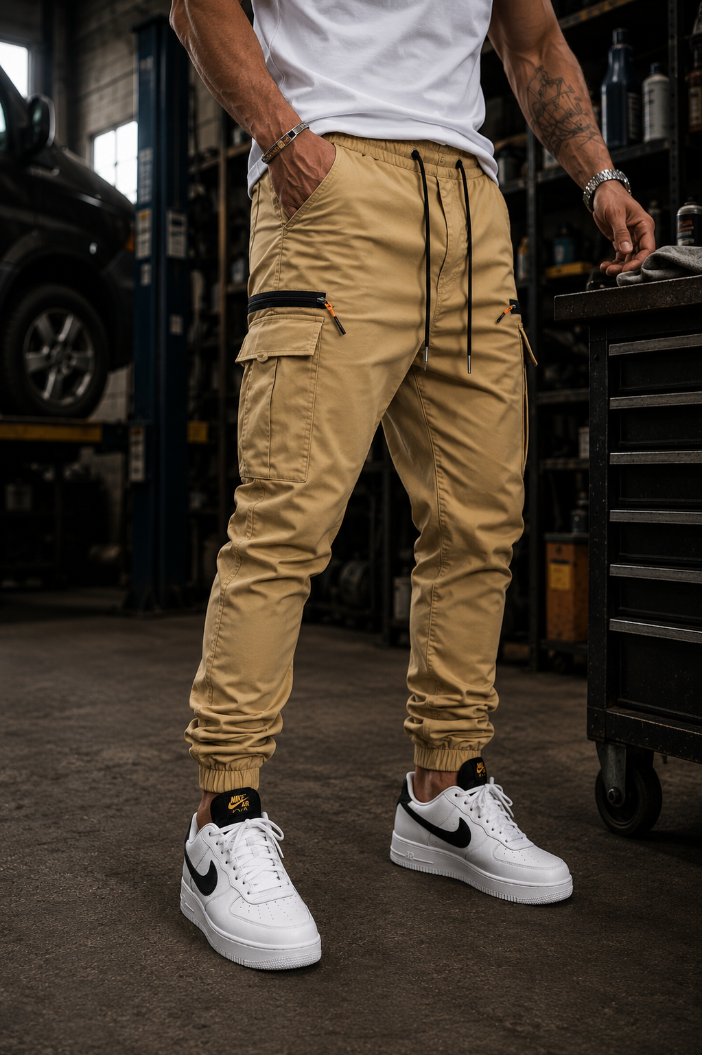 Pantalón Jogger Cargo Stretch para Hombres