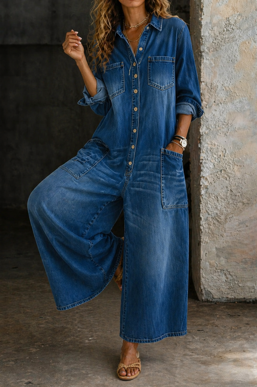 Vivienne | Mono de Denim Casual