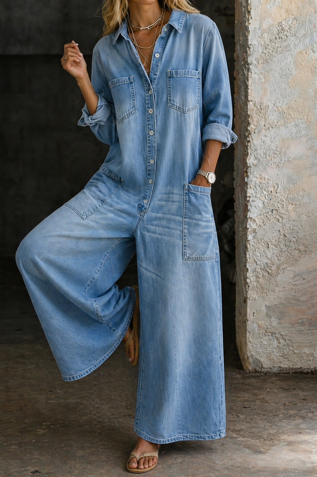 Vivienne | Mono de Denim Casual