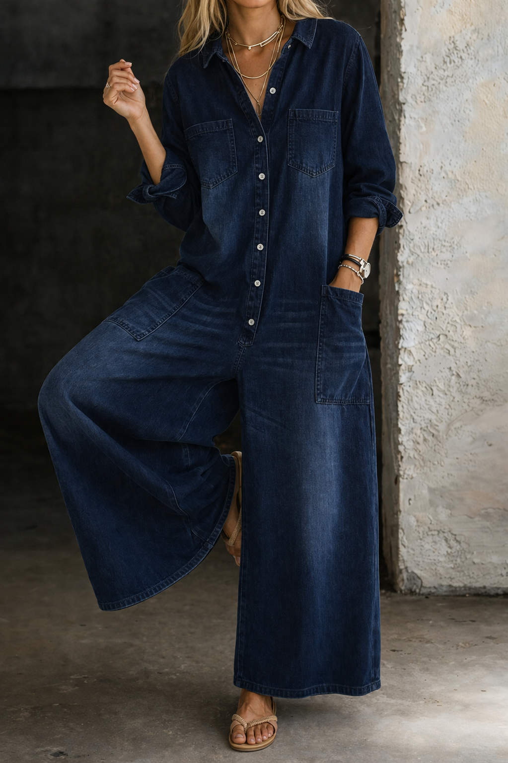 Vivienne | Mono de Denim Casual