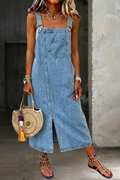 Susan | Vestido Casual de Denim con Tirantes