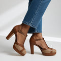 Zapatos de salón de estilo retro con sujeción ergonómica