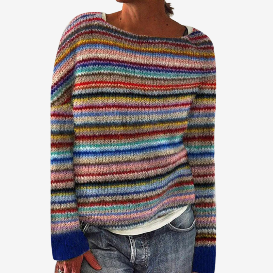 Suéter a rayas multicolores Manón™