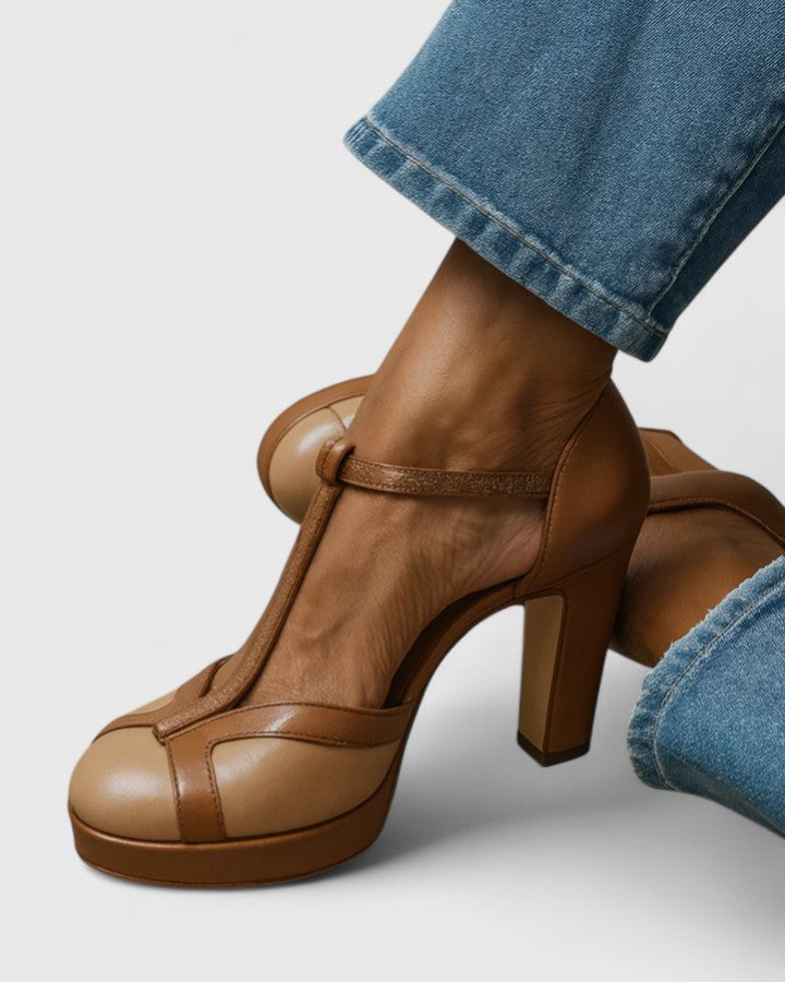 Zapatos de salón de estilo retro con sujeción ergonómica