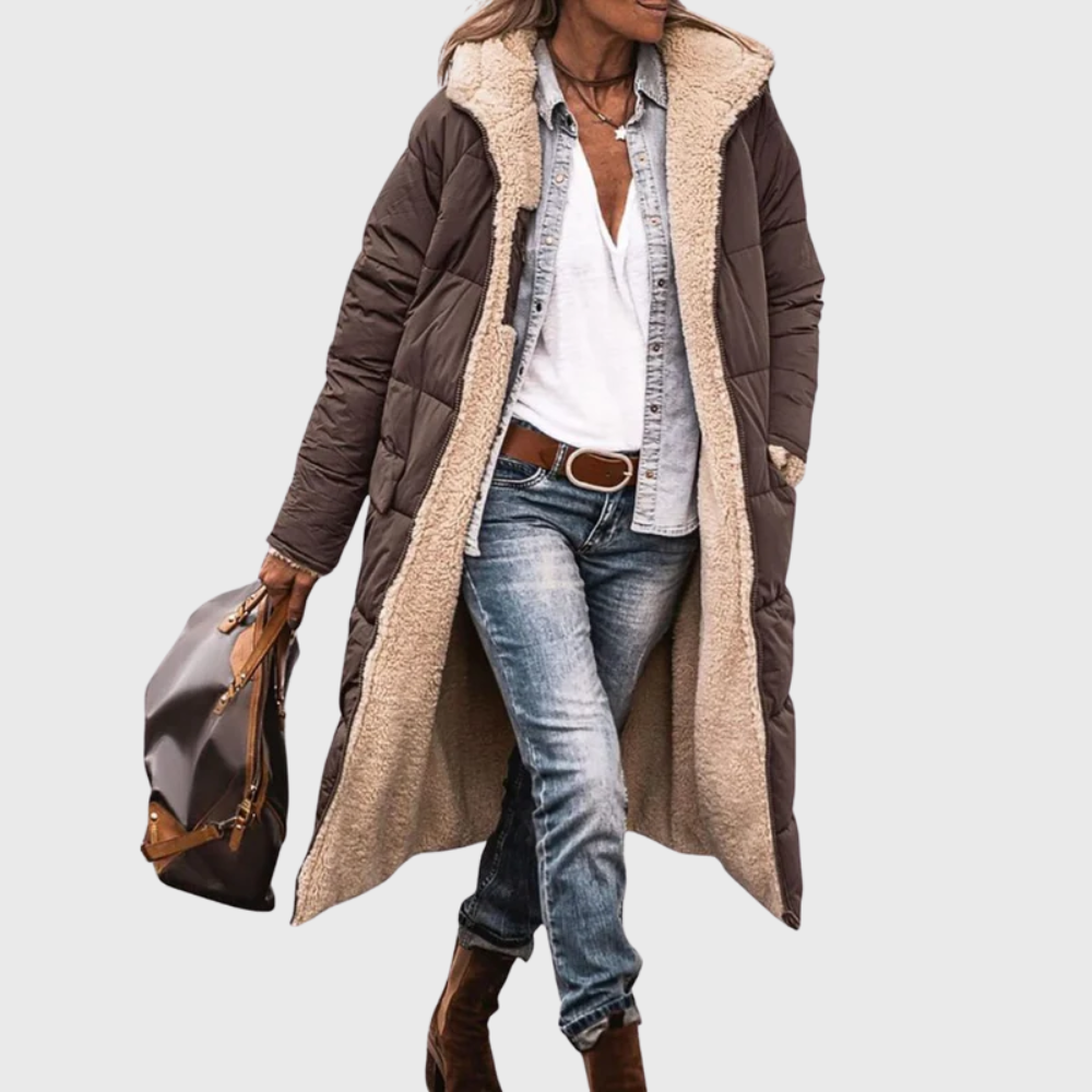 Fairford | Abrigo Puffer Reversible Forrado de Lana