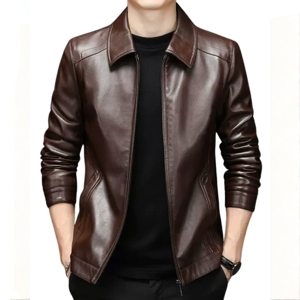 Chaqueta de Cuero Casual