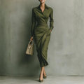 Noëlle™ | Maxivestido en color oliva