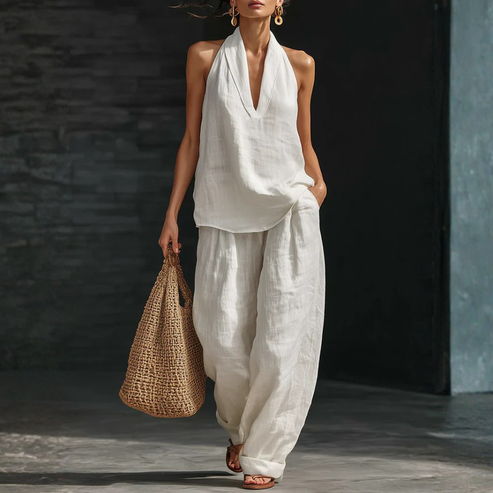 Zoë™ Conjunto sin mangas con pantalones anchos