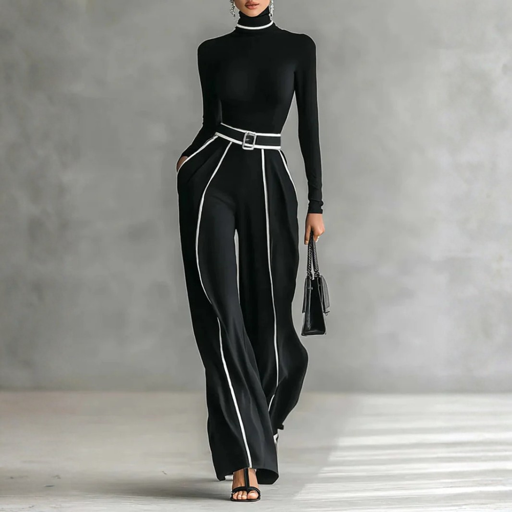 Vera™ || Elegante conjunto con detalles en contraste