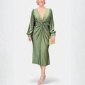 Bodil | Vestido V-Cuello Atemporal