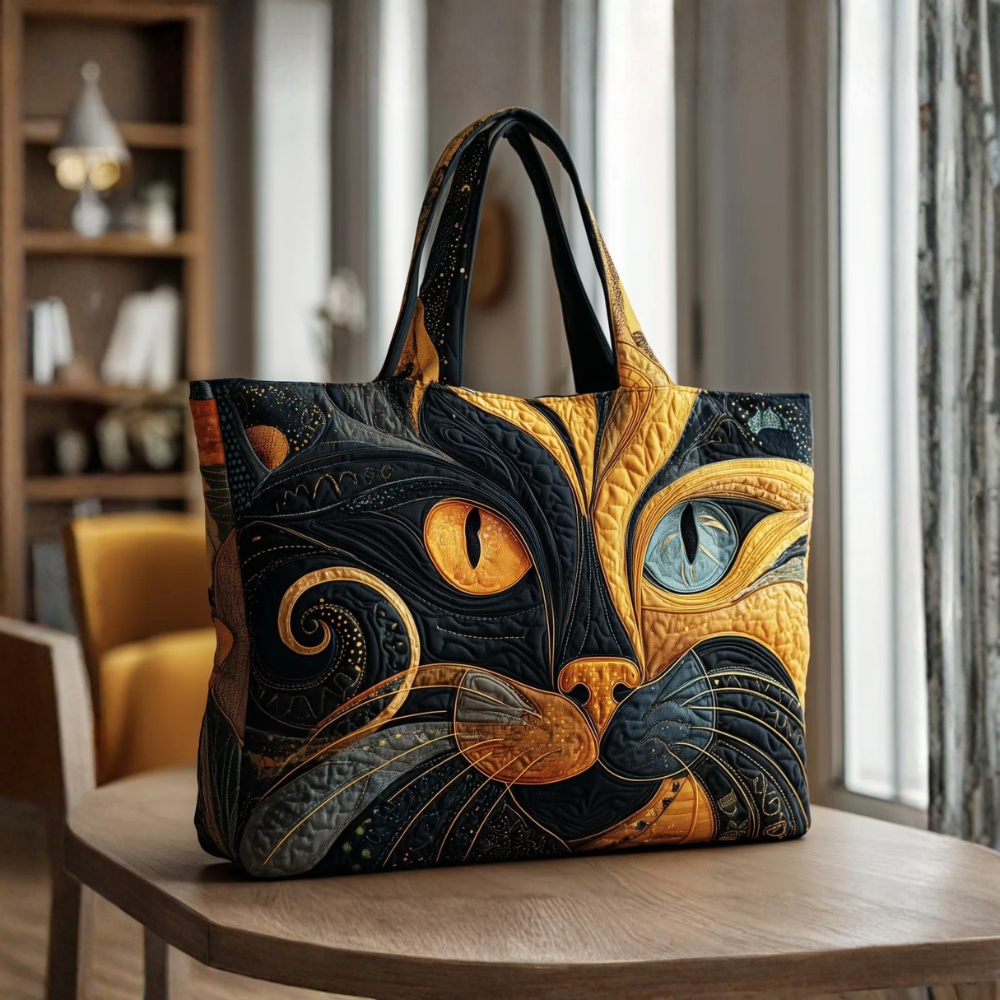 Bolsa Artesanal Gato Místico